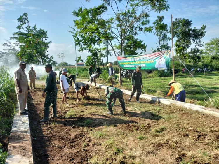 Kodim 0723 Klaten Laksanakan Pra TMMD Di Desa Gedong Jetis