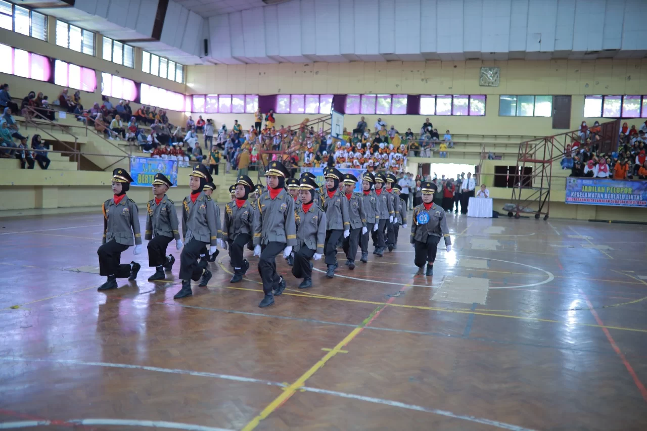 600 siswa SD/MI Mengikuti Lomba Polisi cilik Dalam Rangka Operasi Zebra Candi 2022