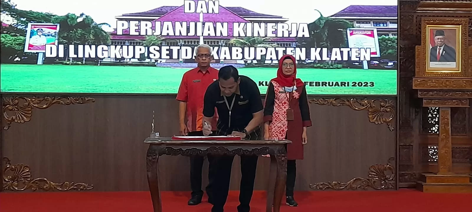 133 ASN Setda Klaten Teken Pakta Integritas dan Perjanjian Kinerja